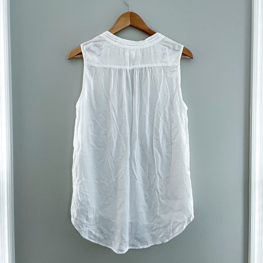 Sold 🛍HP🛍Anthro Cloth & Stone Tie Neck Sleeveless Top - Picture 3 of 4